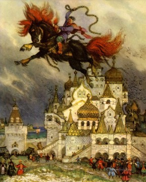 Fantastic Stories Painting - Russian nicolai kochergin matyusha pepelnoi Fantastic